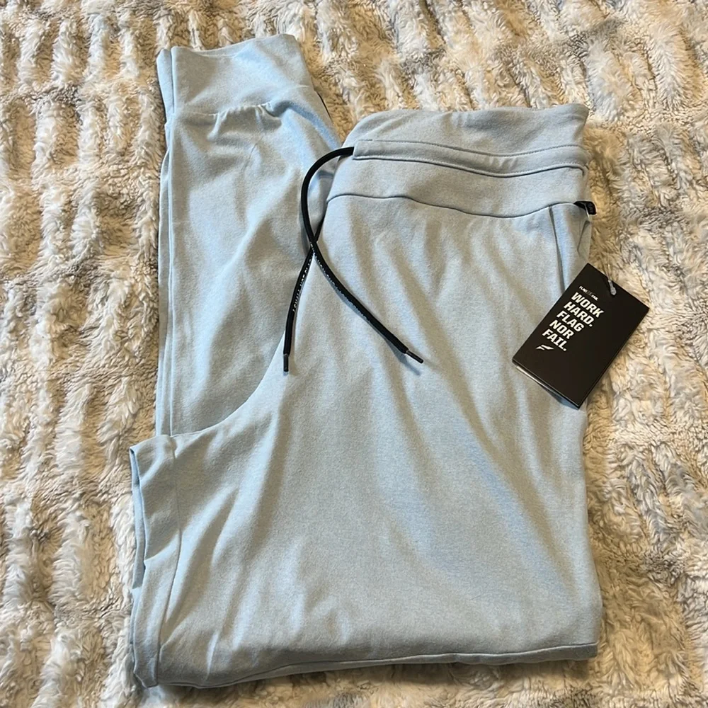 Flag nor fail women’s crop top/ sweat pant set baby blue - Picture 9 of 16